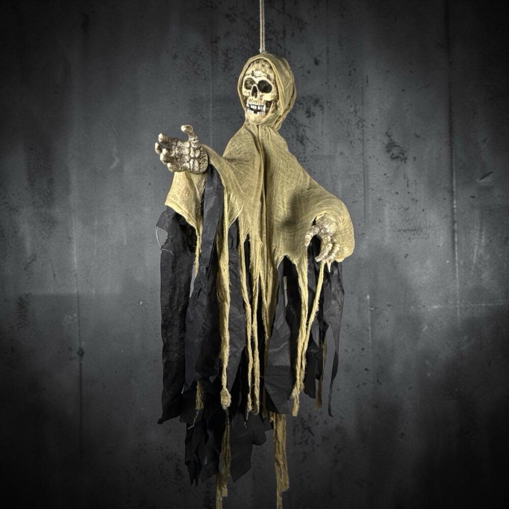 RARE Paper Magic Group Animated Hanging Reaper Halloween